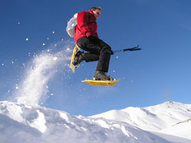 Snowshoeing in the French Alps