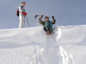 Snowshoeing in the French Alps