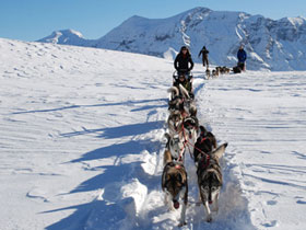 Winter activity holiday in the French Alps