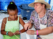 Thatch weaving, Cayman Islands. Photo by Cayman Islands Tourist Board