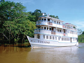 Amazon river wildlife cruise in Brazil