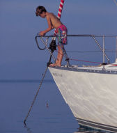 Fishing on a flotilla holiday in Greece