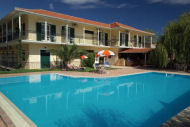 Poolside accommodation on holiday in Greece