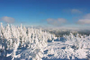 Snow scene on Quebec winter adventure holiday
