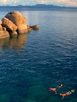 Snorkelling at Lake Malawi