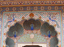 City palace door on Rajasthan holiday
