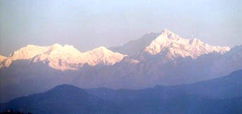 View of the Himalayas, Indian Himalayas village homestay