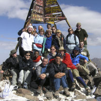 Summit of Mount Toubkal on charity trek in Morocco