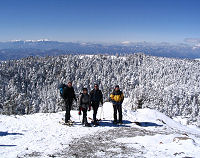 Scenery on Japan winter holiday