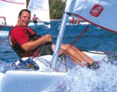 Sailing at Turkey beach club