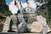 Prayer stones on Everest region trek