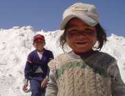 Local kids on South America overland adventure