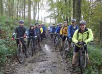 Group photo, Peak District mountain biking weekends