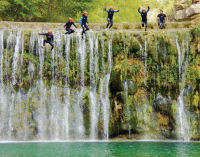 waterfall, french pyrenees activity holiday