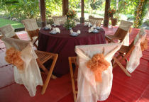 Dining area, weddings in Thailand