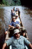 Dug out canoe on Darien Gap trekking holiday, Panama