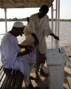 Crossing the Nile on Sudan group tour