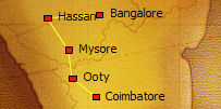 Map, Temples & nature tour
