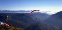 Paragliding, holiday chalet in france