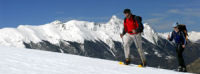 Snow shoeing, winter sports chalet 