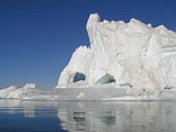 Ice landscape on Arctic cruise