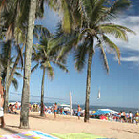 Rio beach on Brazil dance holiday