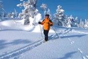 Snowshoeing, family winter activity holiday in Finland