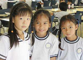 Children on teaching holiday in Thailand