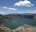 Volcano crater on day tour from Quito