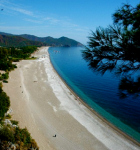 Beach at Turkey beach chalets, Cirali