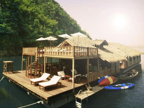 Houseboat holiday in Central Thailand