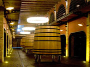 Wine barrel at STRATVS, La Geria. Photo by Nick Haslam