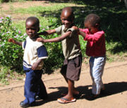 Zambia volunteering, local children