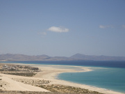 Bajovento beach and tidal lagoon, Fuerteventura. Photo by Nick Haslam