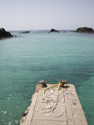 Jetty on Isla de los Lobos, Fuerteventura. Photo by Nick Haslam