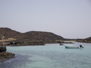Lagoon on Isla de los Lobos, Fuerteventura. Photo by Nick Haslam