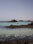 Lagoon on Isla de los Lobos, Fuerteventura. Photo by Nick Haslam