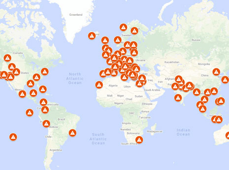 Overtourism map