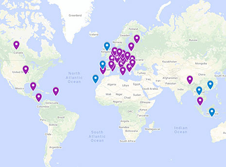 Tourist taxes map