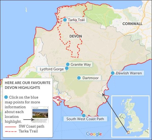 Devon Map 