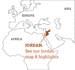 jordan africa map