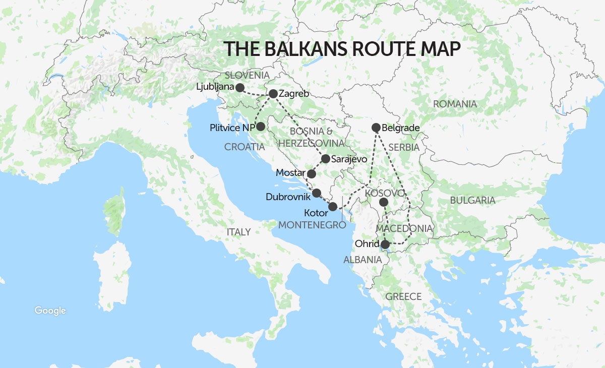 balkans train tour