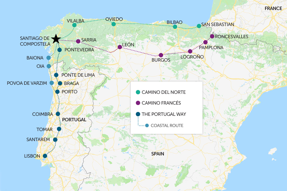 Camino de Santiago Tours, Routes, Stages and Maps.