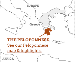 Map Of Peloponnese Peninsula Peloponnese Travel Guide