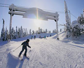 Downhill skiing