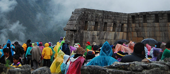 Crowds at Machu Picchu