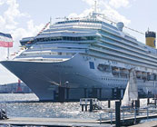 Giant cruise ships