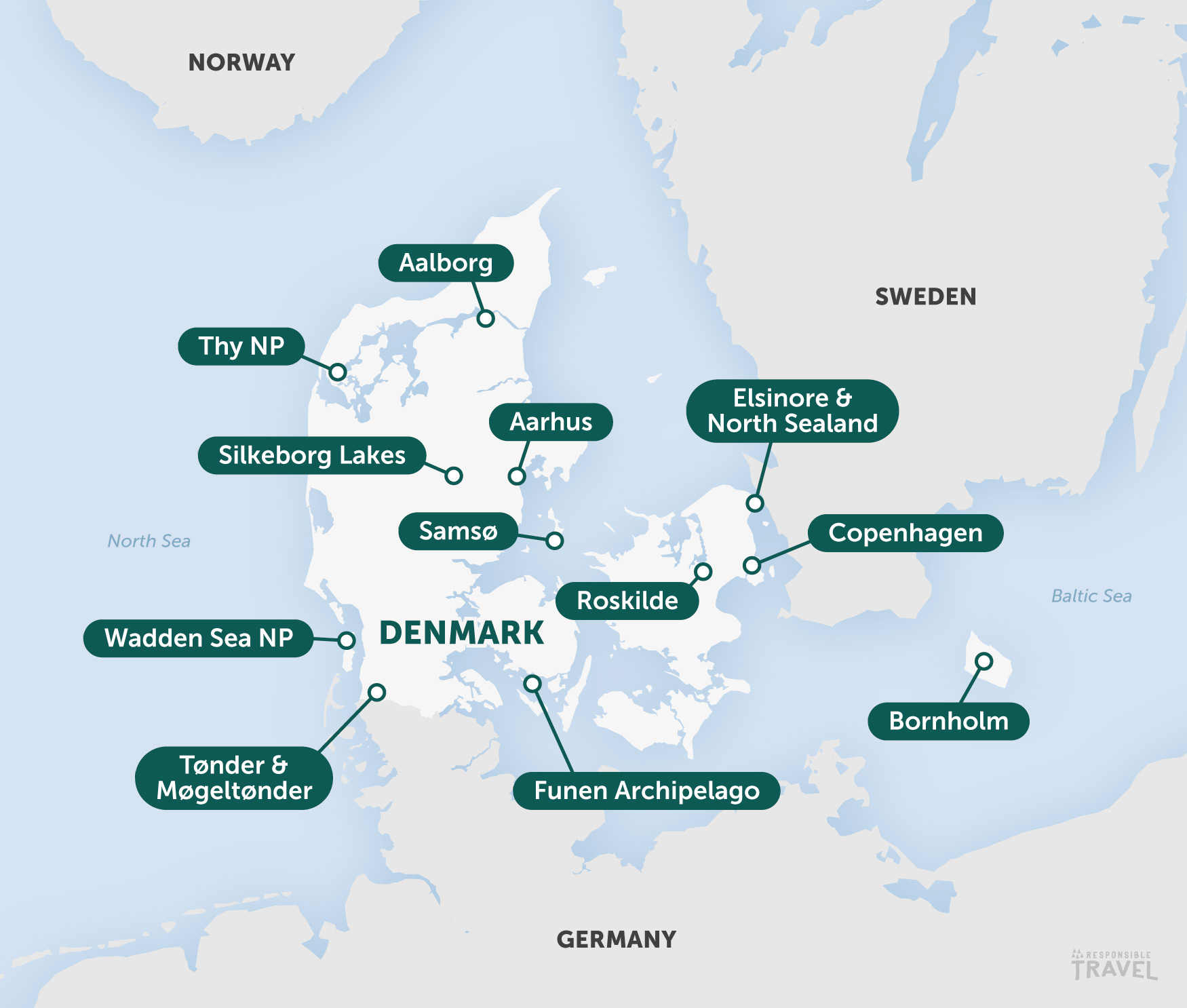 Denmark highlights map