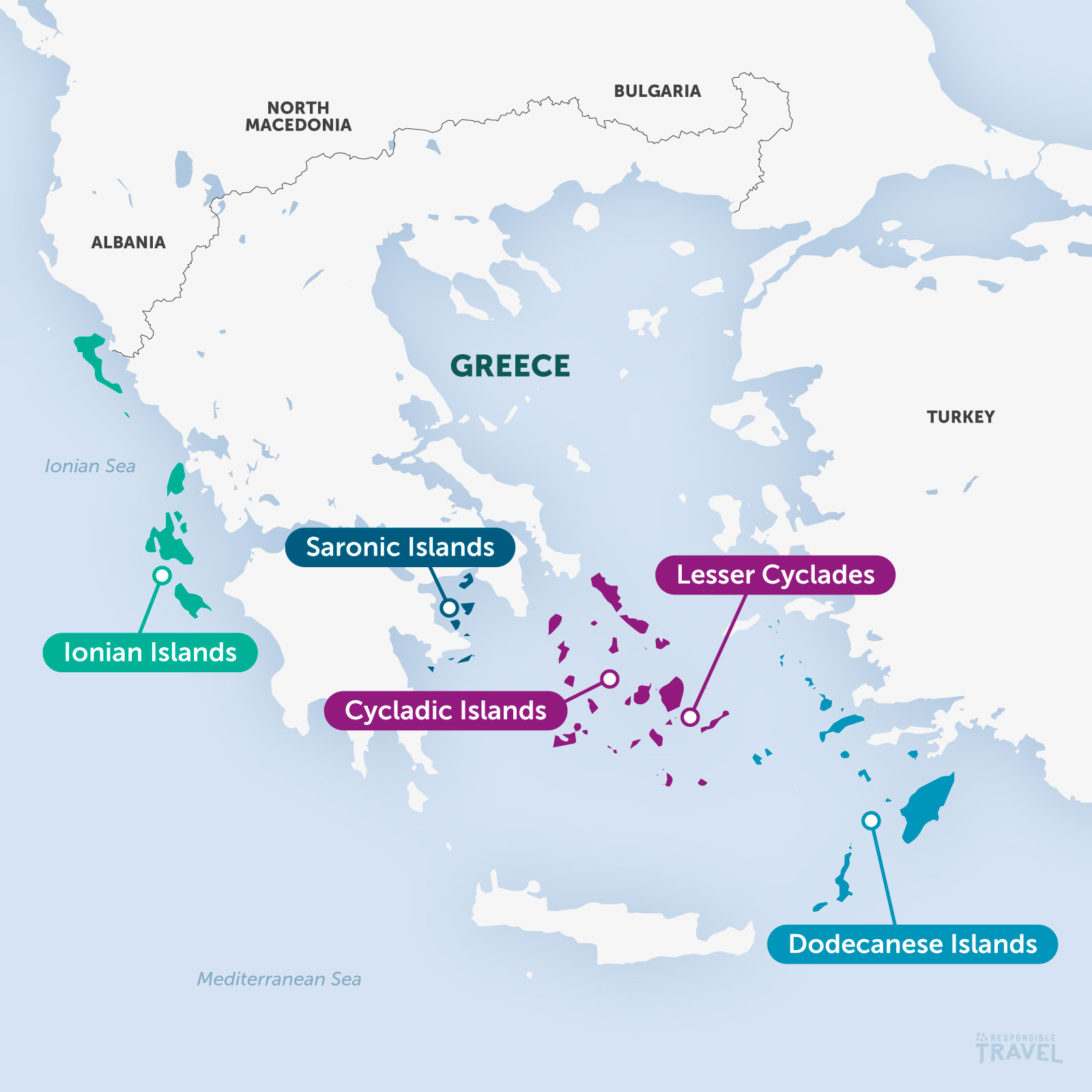 Greece sailing map