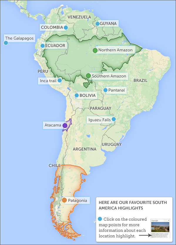 Patagonia South America Map